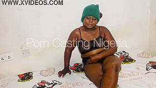 casting this sexy milf with her fat pussy licked