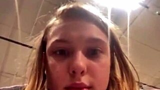 Public fucking and squirting in changing room