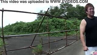 Naughty Asian Babe Sarina Tsubaki Sucking Cock In Public With Passion.