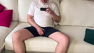 stepmom helps stepson cum with moaning and big ass