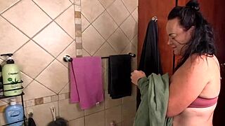 Sexy Slut Rubs Oil On Body For Masturbation