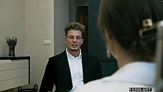 Lesbian accountant discovers blowjob fun and has sex first time with man.