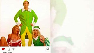 milf and teen living with an elf during christmas