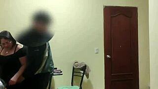 I fuck the fat servant on bed with dirty talk