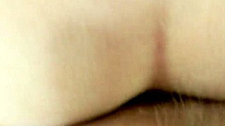 Beautiful-Eyed Girl Rides Her Boyfriend With Shaved Pussy And Stockings