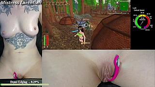 playing tropical monster girls on stream, cum dripping from my wet pussy