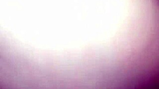 The young teen jacks off on her petite booty with a big cock