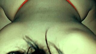 feeling the delicious curves of this mexican latina amateur's big ass