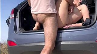 How About a Blowjob with a Perfect Cumshot in the Trunk