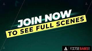 Hot Candee Licious GETS her feet covered in CUM after OFFICE ANAL.