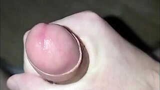 young solo masturbation with huge cock cum on homemade massage