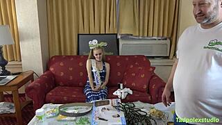 Luna Lips in gangbang, pregnant pussy fucked by horny hung cocks