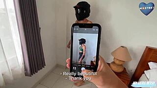 Big-ass blonde teen tricked into photoshoot fuck, swallows cum in cowgirl and bent over positions