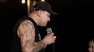 interview goes wild, sara blonde masturbates and squirts in public!