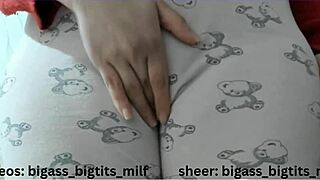 Hey, Pajamas Masturbate With Big Ass And Camel Toe Fun