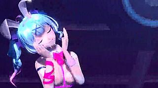 Does Hatsune Miku look hot in her nude bunny costume?