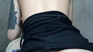 young girl fucking her hot ass with dildo anal hardcore