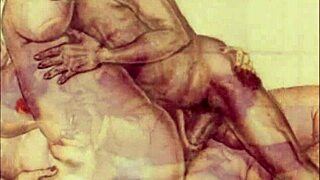 In vintage times, they made erotic animations with hairy bent over scenes