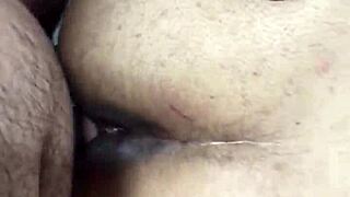 Asian amateurs engage in anal sex with licking and assfucking