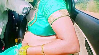 housewife, talk dirty while fucking that stranger in the car