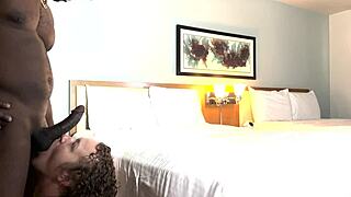 Blacvenum and Kween Bunny Enjoy Monster Cock Hotel Sex with Deepthroat and Facial