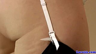 Mature British lesbians licking pussy and fingering in heels