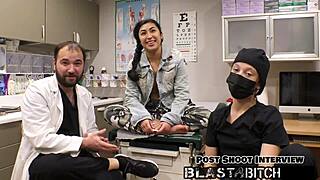 Jasmine Rose gets her face blasted with cum!