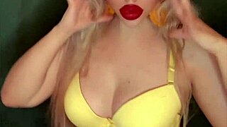 Hey, this is a music clip with a belly dancer in glasses and long nails