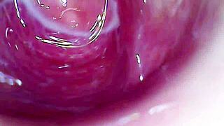 camera inside my juicy pussy as i cum hard