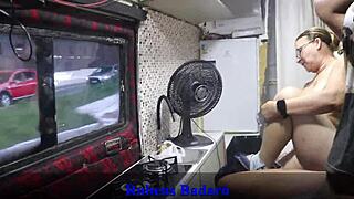 Black Guy Fucks Grandma's Pussy In Motorhome On Sao Paulo Streets