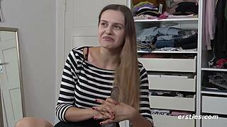 German Lauren's Wild Masturbation with Toys