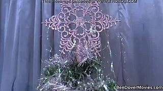 Blonde Amateurs BENT OVER in HEELS and STOCKINGS for CHRISTMAS FUN