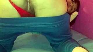 pretty latina enjoys solo toy play