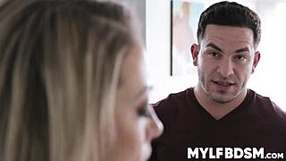 BLONDE MILF RIDING BIG COCK LIKE A COWGIRL WHILE HANDCUFFED