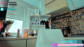 Beautiful Tattooed Bimbo Girl Feels Pleasure In Cosplay