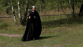 caylian and silvia play with sex toys outdoors