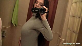 Busty Babe Fingers Her Bush.