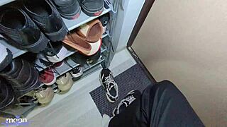 Caught friend's mom jerking off, she takes my virginity?