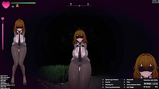 In this hentai game, the Japan office lady gets exposed in 3D part 1