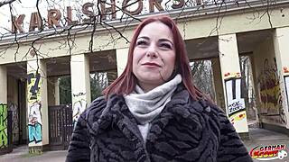 curvy german girl emma fox picked up for casting fuck in berlin, riding and missionary. 😍