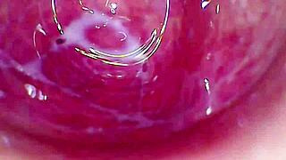 camera inside my juicy pussy as i cum hard