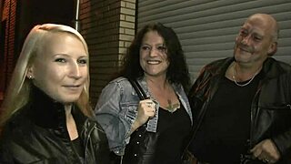 in this casting, gina licks ralf's cock then bends over for doggystyle fucking