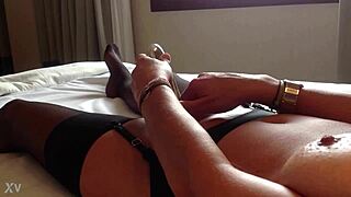 I enjoy getting off with dildo in lingerie