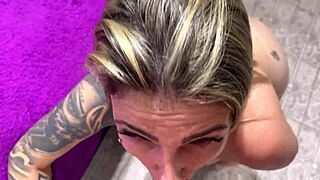 He pounds my ass so hard with monster cock, gagging and deepthroat, my eyes red with horniness