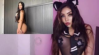 He fucks his 18+ stepsister and fills her with cum 😈