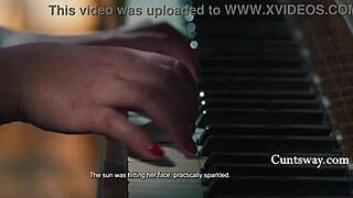 Scarlett Mae and Chanel Camryn Cuntsway Licking Pussies in Cinema 😍