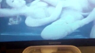 she indulges in some self-pleasure