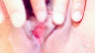 watch this japanese girl masturbate her clit during massage?