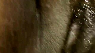 Amateur black ass and pussy get fucked in missionary position. The chubby ebony enjoys the intense anal session.