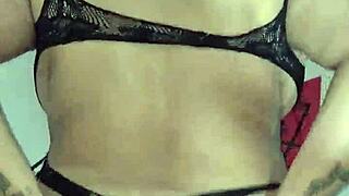 American girlfriend with huge tits sucks cock and acts as your whore